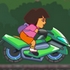 Dora Riding Motorcycle